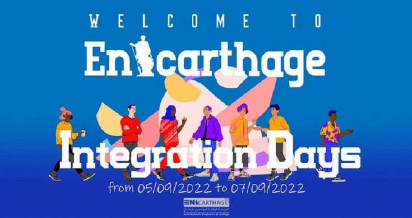 Journées d'intégration et célébration des 20 ans de l'ENICarthage du lundi 5, mardi 6 et mercredi 7 septembre 2022